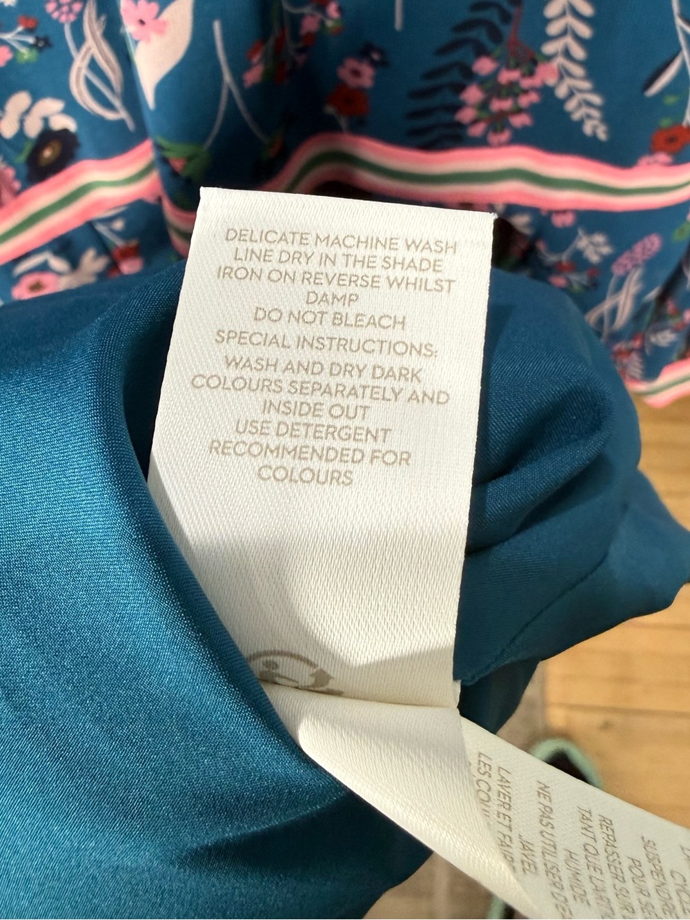 Boden Ellen Floral Maxi Dress in Baltic Botany Size 8 - Picture 10 of 12
